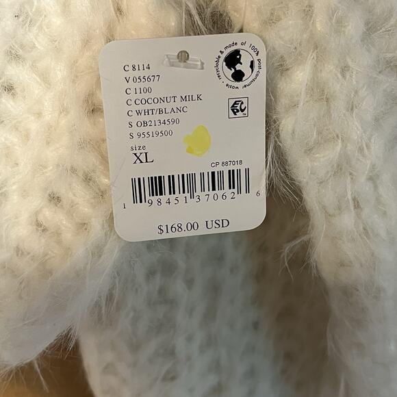 Free People Wool Blend Cropped Sweater Size XL Pullover Boho Soft Feminine - Picture 12 of 15